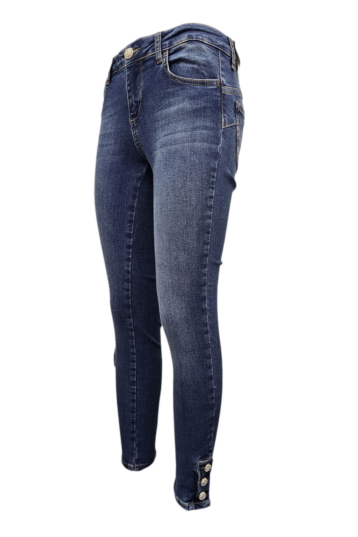 LIU JO Jeans Donna UF3126 D4448 AI 23/24 denim con motivo intreccia